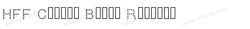 HFF Cotton Balls Reg字体转换